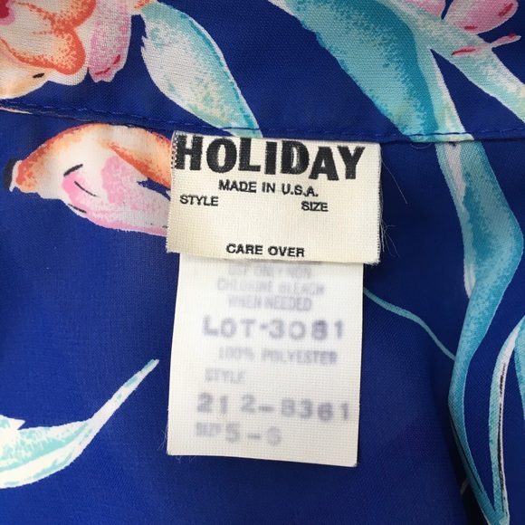 Vintage 80s Does 40s Sheer Floral Midi Dress - Picture 8 of 8